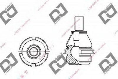 DJ PARTS db1083 -  Несущий / направляющий шарнир